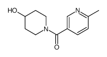 (4-hydroxypiperidin-1-yl)-(6-methylpyridin-3-yl)methanone结构式