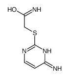 2-(4-aminopyrimidin-2-yl)sulfanylacetamide结构式