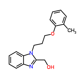 [1-(3-o-Tolyloxy-propyl)-1H-benzoimidazol-2-yl]-methanol结构式