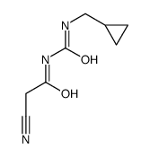 2-cyano-N-(cyclopropylmethylcarbamoyl)acetamide Structure