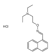 diethyl-[2-[(Z)-naphthalen-1-ylmethylideneamino]oxyethyl]azanium,chloride Structure