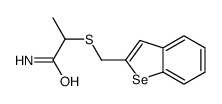 2-(1-benzoselenophen-2-ylmethylsulfanyl)propanamide Structure