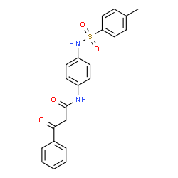 3-oxo-3-phenyl-N-[4-[[(p-tolyl)sulphonyl]amino]phenyl]propionamide结构式