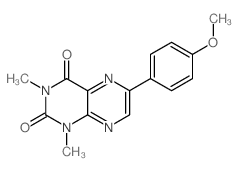 2,4(1H,3H)-Pteridinedione,6-(4-methoxyphenyl)-1,3-dimethyl- picture