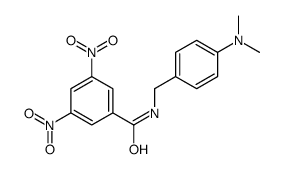 N-[[4-(dimethylamino)phenyl]methyl]-3,5-dinitrobenzamide Structure