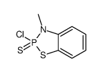 2-chloro-3-methyl-2-sulfanylidene-1,3,2λ5-benzothiazaphosphole结构式