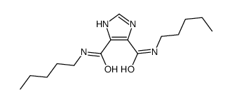 4-N,5-N-dipentyl-1H-imidazole-4,5-dicarboxamide结构式