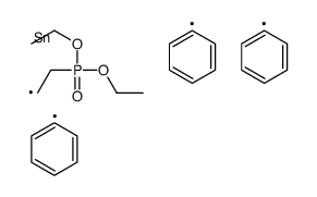 2-diethoxyphosphorylethyl(triphenyl)stannane Structure