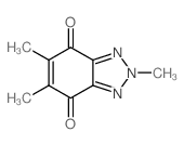 2H-Benzotriazole-4,7-dione,2,5,6-trimethyl- Structure