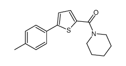 [5-(4-methylphenyl)thiophen-2-yl]-piperidin-1-ylmethanone结构式