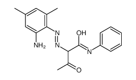 2-[(2-amino-4,6-dimethylphenyl)diazenyl]-3-oxo-N-phenylbutanamide结构式