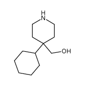 (4-cyclohexylpiperidin-4-yl)-methanol结构式