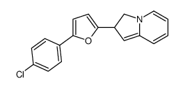 2-[5-(4-chlorophenyl)furan-2-yl]-2,3-dihydroindolizine结构式