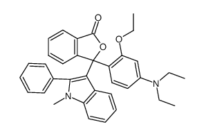3-(4-Diethylamino-2-ethoxy-phenyl)-3-(1-methyl-2-phenyl-1H-indol-3-yl)-3H-isobenzofuran-1-one Structure