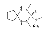 7,9-dimethyl-8-(N-methyl-hydrazino)-6,7,9,10-tetraaza-8-phospha-spiro[4.5]decane 8-sulfide Structure