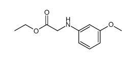 ethyl 2-((3-methoxyphenyl)amino)acetate Structure
