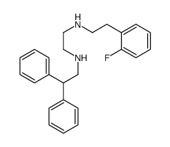 N'-(2,2-diphenylethyl)-N-[2-(2-fluorophenyl)ethyl]ethane-1,2-diamine Structure