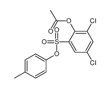 [2,4-dichloro-6-(4-methylphenoxy)sulfonylphenyl] acetate Structure