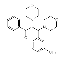 1-Propanone,3-(3-methylphenyl)-2,3-di-4-morpholinyl-1-phenyl- picture