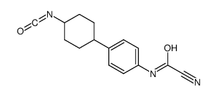 1-cyano-N-[4-(4-isocyanatocyclohexyl)phenyl]formamide结构式