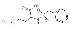 2-(benzylsulfonylamino)-4-methylsulfanylbutanoic acid结构式