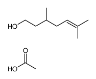 acetic acid,3,6-dimethylhept-5-en-1-ol结构式