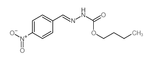 butyl N-[(4-nitrophenyl)methylideneamino]carbamate Structure