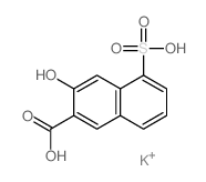 3-Hydroxy-5-sulfo-2-naphthoic acid Structure