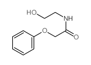 Acetamide, N-(2-hydroxyethyl)-2-phenoxy- Structure