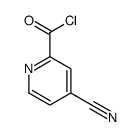 2-Pyridinecarbonyl chloride, 4-cyano- (9CI) structure