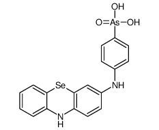 [4-(10H-phenoselenazin-3-ylamino)phenyl]arsonic acid Structure