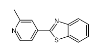 2-(2-methylpyridin-4-yl)-1,3-benzothiazole结构式