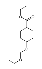 ethyl 4-(ethoxymethoxy)cyclohexane-1-carboxylate结构式