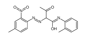 2-[(4-methyl-2-nitrophenyl)azo]-oxo-N-(o-tolyl)butyramide结构式