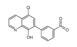 5-chloro-7-(3-nitrophenyl)quinolin-8-ol Structure