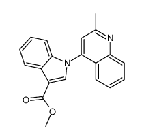 methyl 1-(2-methylquinolin-4-yl)indole-3-carboxylate结构式