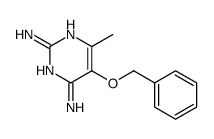6-methyl-5-phenylmethoxypyrimidine-2,4-diamine结构式