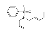 N-penta-2,4-dienyl-N-prop-2-enylbenzenesulfonamide结构式