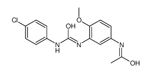 N-[3-[(4-chlorophenyl)carbamoylamino]-4-methoxyphenyl]acetamide Structure