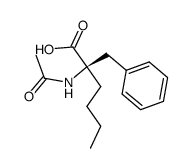 (S)-2-Acetylamino-2-benzyl-hexanoic acid结构式