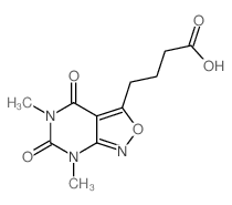Isoxazolo[3,4-d]pyrimidine-3-butanoicacid, 4,5,6,7-tetrahydro-5,7-dimethyl-4,6-dioxo- Structure
