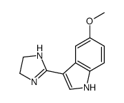 3-(4,5-dihydro-1H-imidazol-2-yl)-5-methoxy-1H-indole结构式
