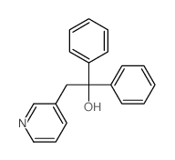 3-Pyridineethanol, a,a-diphenyl- Structure