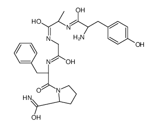 enkephalin, Ala(2)-ProNH2(5)- Structure