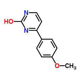 2-羟基-4-(4-甲氧基苯基)嘧啶结构式