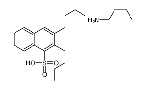 dibutylnaphthalenesulphonic acid, compound with butylamine (1:1)结构式