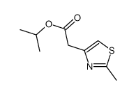 ISOPROPYL 2-(2-METHYL-1,3-THIAZOL-4-YL)ACETATE结构式