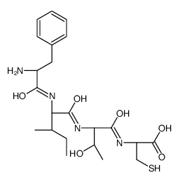 (2R)-2-[[(2S,3R)-2-[[(2S,3S)-2-[[(2S)-2-amino-3-phenylpropanoyl]amino]-3-methylpentanoyl]amino]-3-hydroxybutanoyl]amino]-3-sulfanylpropanoic acid Structure