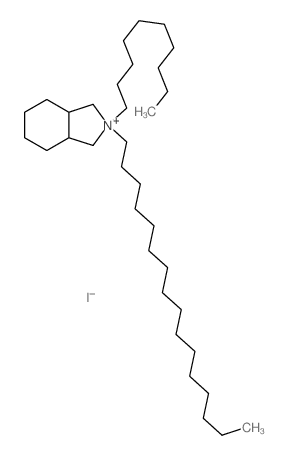 1H-Isoindolium,2-decyl-2-hexadecyloctahydro-, iodide (1:1) Structure