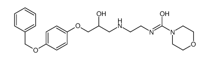 N-[2-[[2-hydroxy-3-[4-(phenylmethoxy)phenoxy]propyl]amino]ethyl]morpholine-4-carboxamide structure